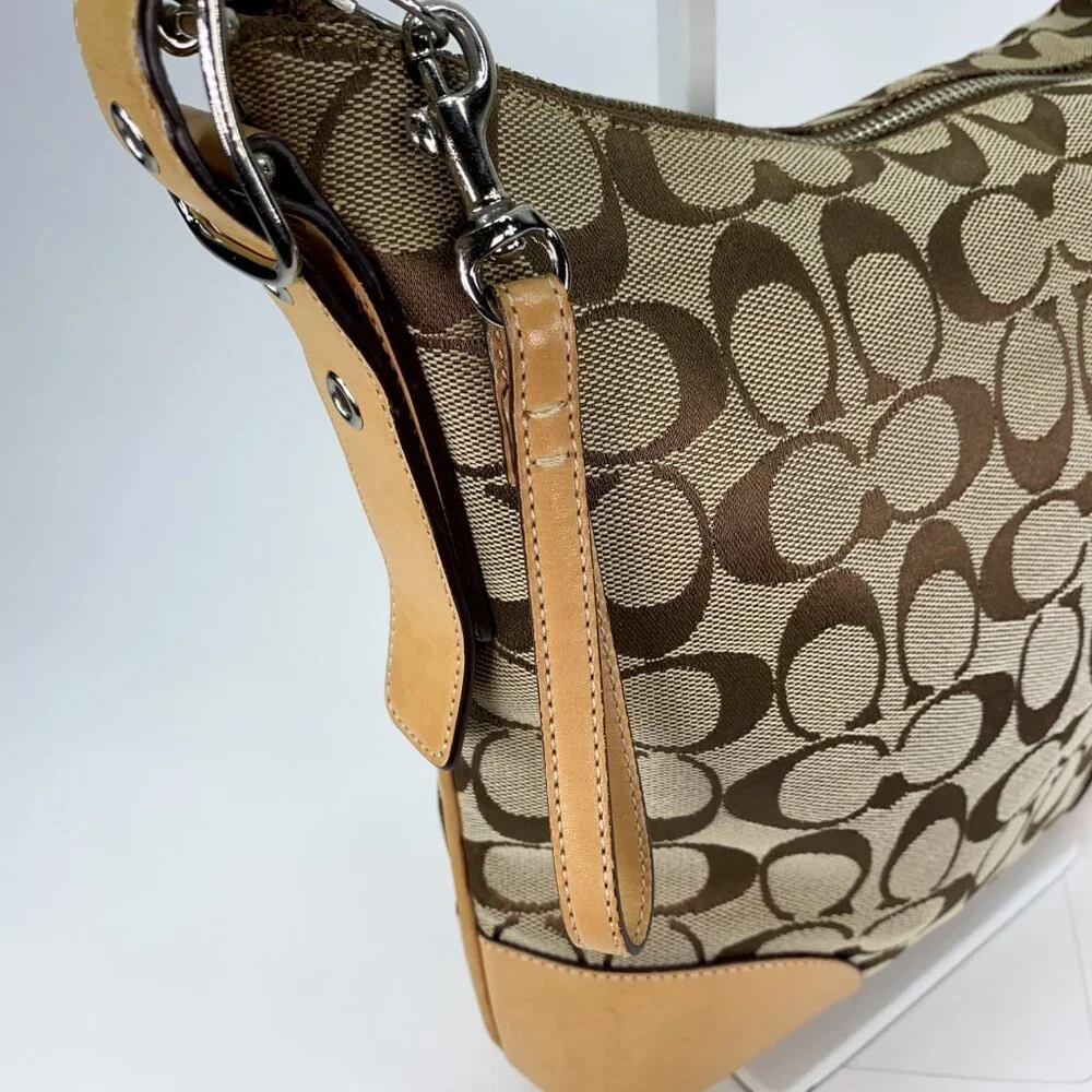 COACH Vintage Hobo Signature C Slim Crossbody Canvas Bag - C04K-6347 - Picture 13 of 14